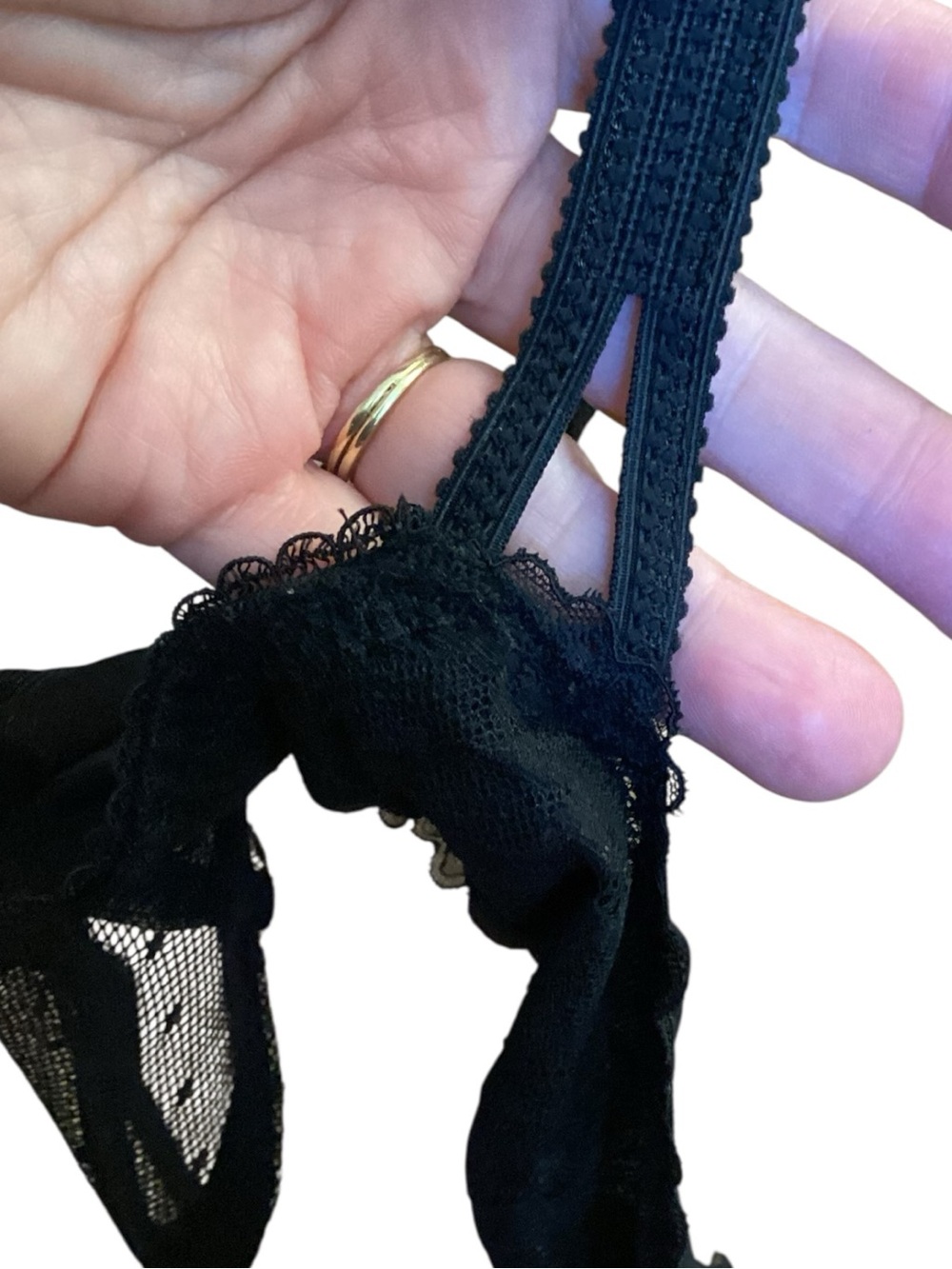 36DD Auden Unlined Black Lace Balconette Underwire Bra - Picture 8 of 8